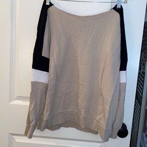 Scoop neck sweatshirt